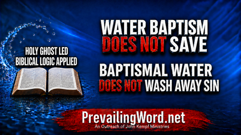 water does not save