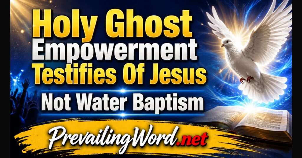 Acts 1:8 - you will receive power when the Holy Spirit has come upon you, and you shall be My witnesses