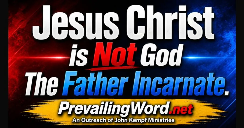 Jesus Christ is not God the Father: the Word was with God, and the Word was God