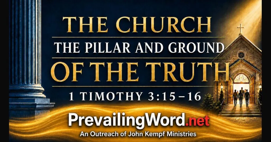 The church, the pillar and ground of the truth. 1 Timothy 3:15-16.
