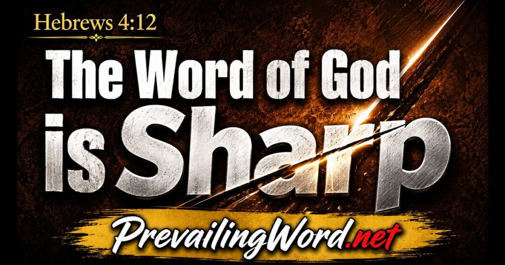 The Word of God Is Sharp, Hebrews 4:12